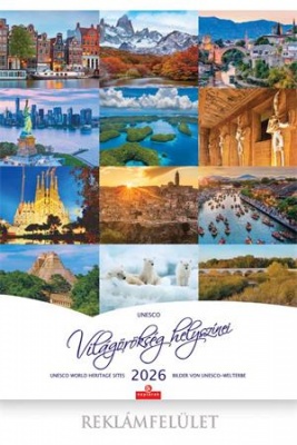 Naptár, fali, CSG "Világörökség helyszínei"