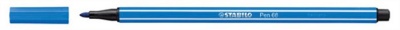 Filctoll, 1 mm, STABILO "Pen 68", sötétkék