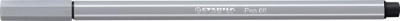 Filctoll, 1 mm, STABILO "Pen 68", közép szürke