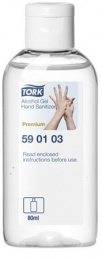 Kézfertőtlenítő gél, alkoholos, 80 ml, TORK