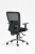Irodai szék, karfás, fekete szövetborítás, feszített hálós háttámla, fekete lábkereszt, MAYAH "HD", fekete
